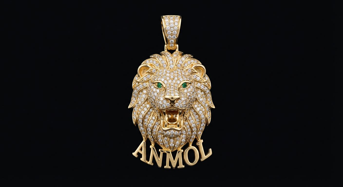 Gold Lion Pendant