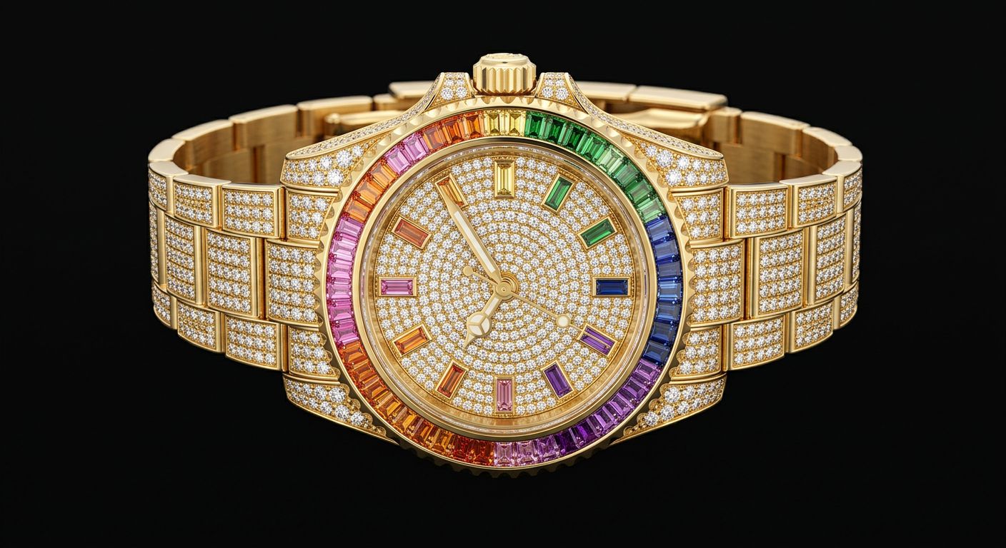 Rainbow Diamond Watch