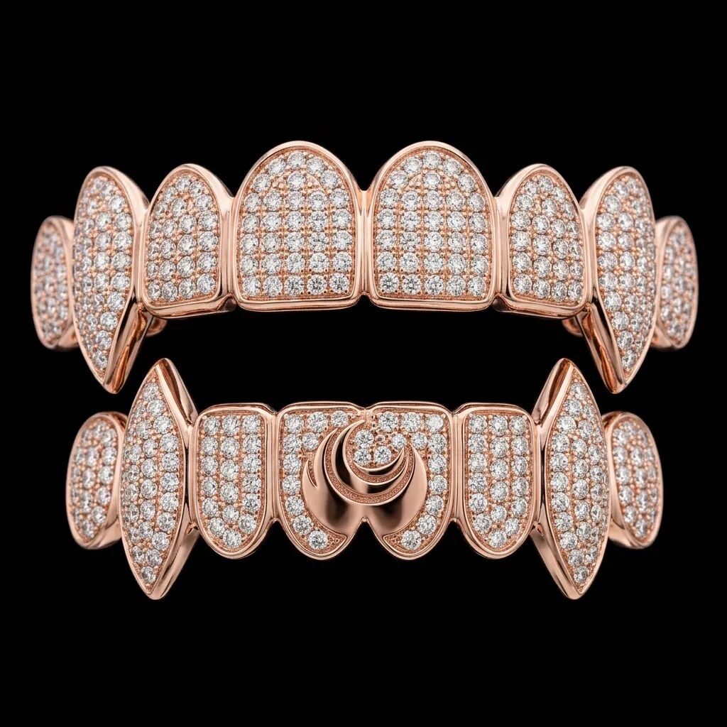 Rose Gold VVS Grillz